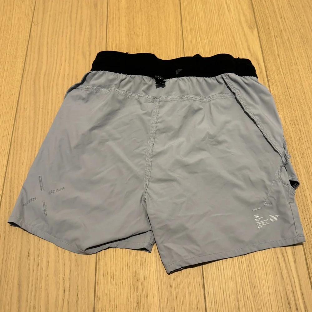 Ten Thousand Men’s Athletic Shorts — Light Gray with Black Waistband